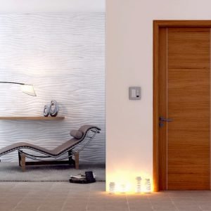 Cửa gỗ nhựa composite phào nổi tân cổ điển