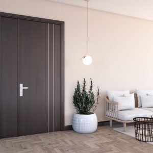 Cửa gỗ nhựa composite hai cánh