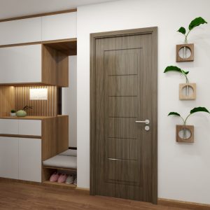 Cửa gỗ nhựa composite CNC huỳnh âm